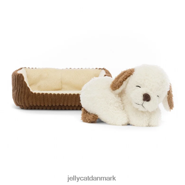 legetøj LHVJ00227 napping nipper hund brun og hvid Jellycat