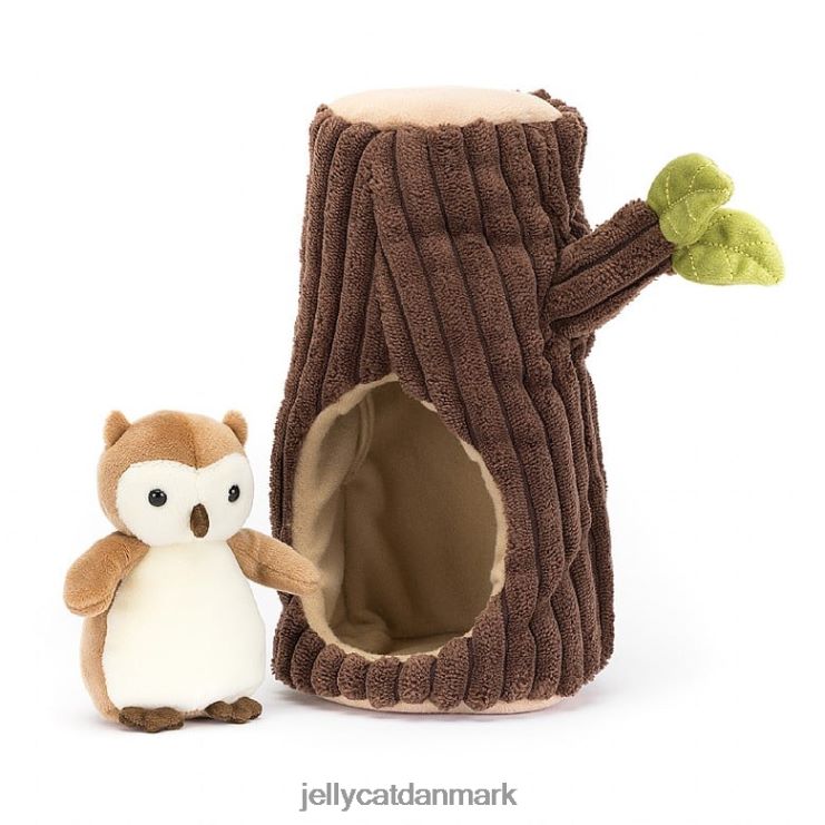 legetøj LHVJ00255 skovfaunaugle brun og hvid Jellycat