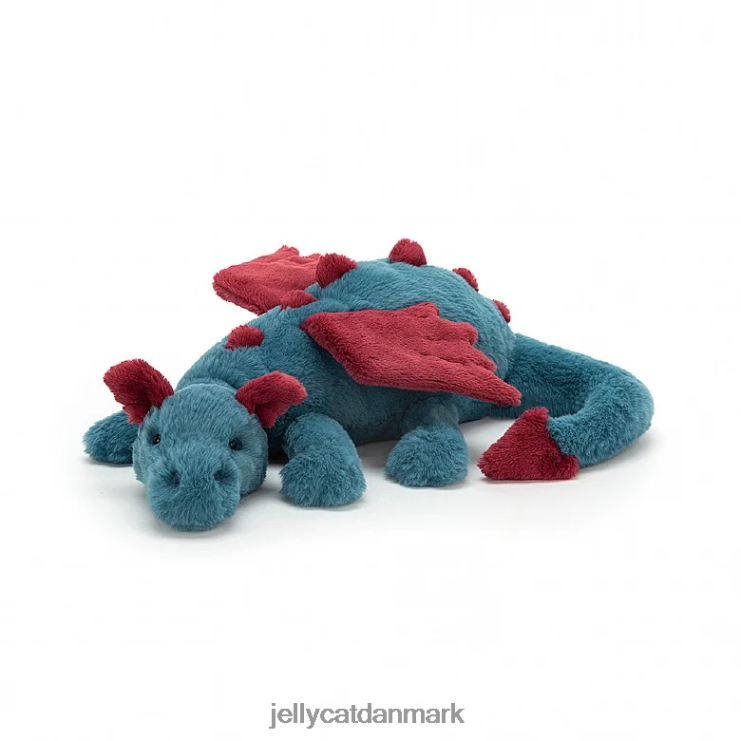 legetøj LHVJ00622 dexter drage blå Jellycat