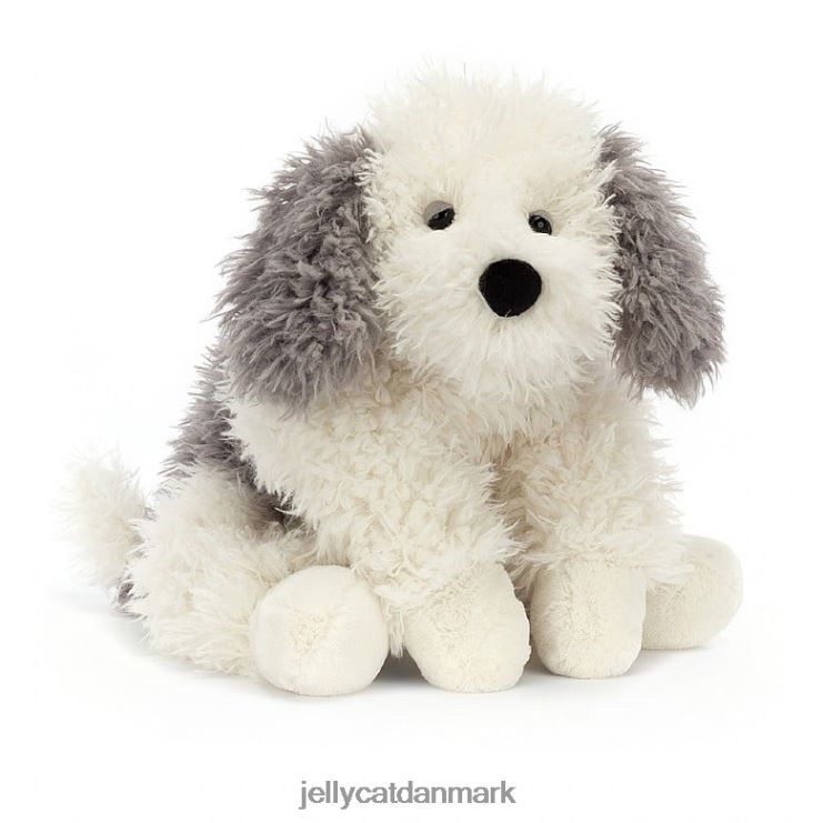 legetøj LHVJ00403 floofie fårehund grå og hvid Jellycat