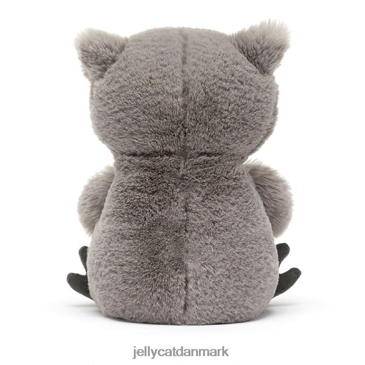 legetøj LHVJ00494 slumrende ugle grå og hvid Jellycat