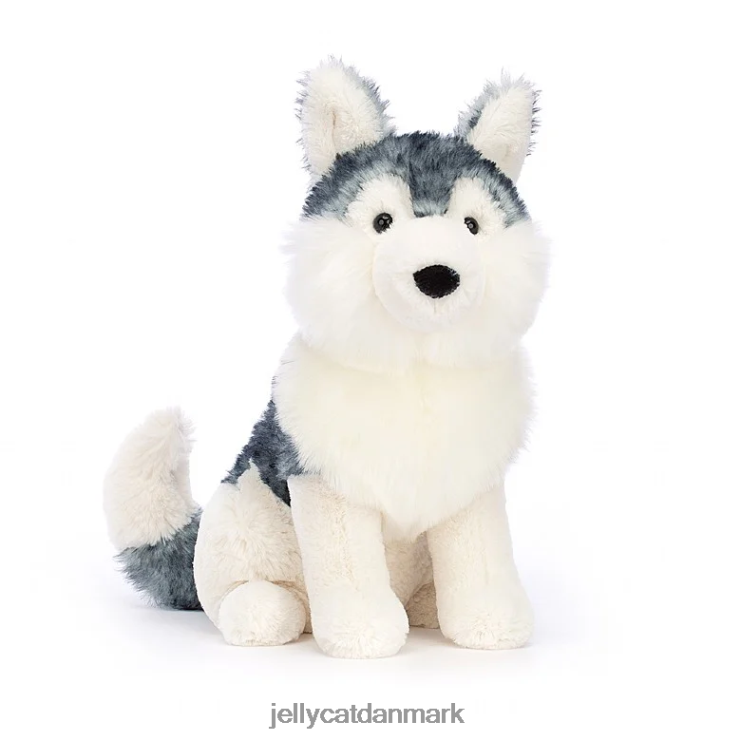 legetøj LHVJ00632 jackson husky grå og hvid Jellycat