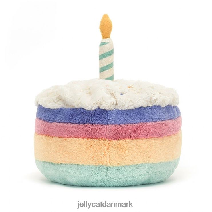 legetøj LHVJ00286 underholdende regnbue fødselsdagskage multi-farve Jellycat
