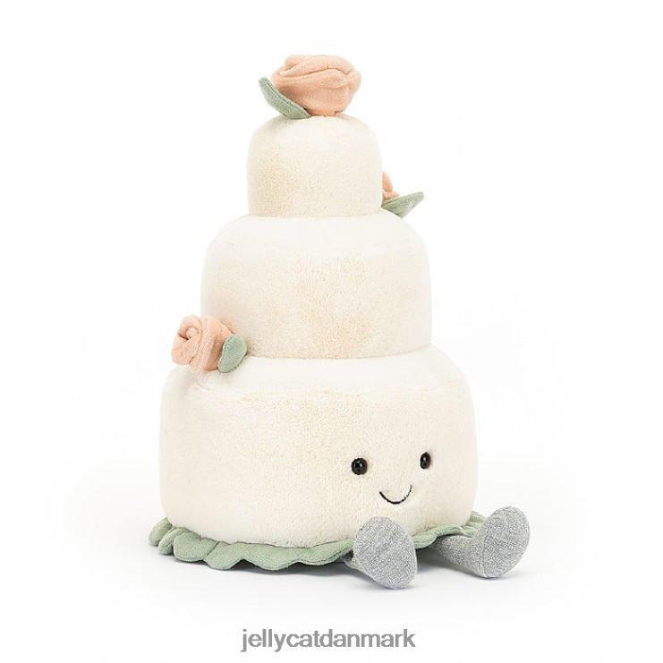 legetøj LHVJ00364 underholdende bryllupskage hvid Jellycat