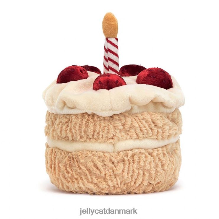 legetøj LHVJ00528 underholdende flerfarvet fødselsdagskage Jellycat