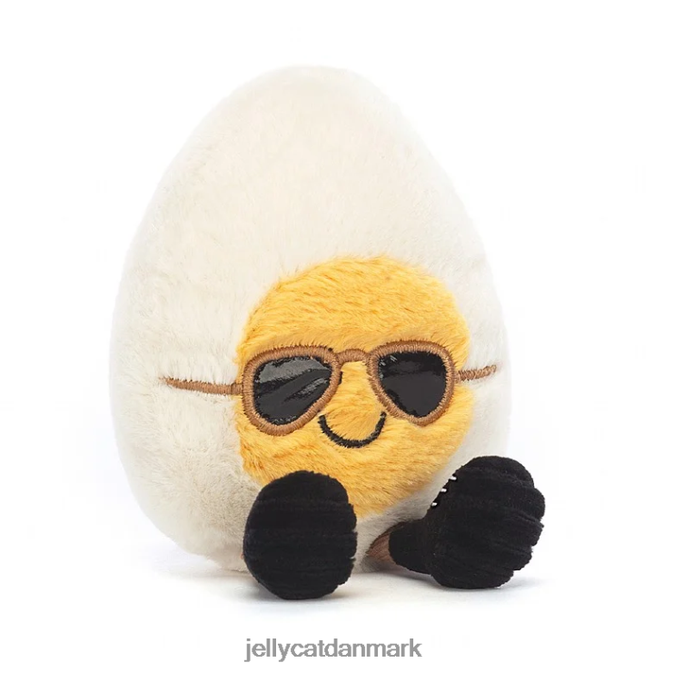 legetøj LHVJ0055 underholdende kogt æg chic hvid og gul Jellycat