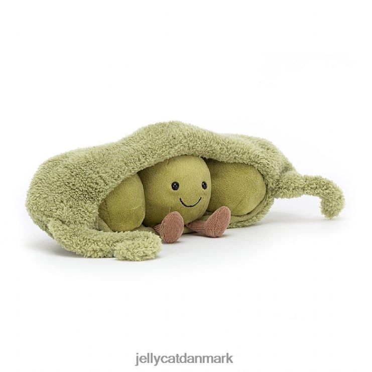 legetøj LHVJ00590 fornøjelig ært i en bælggrøn Jellycat