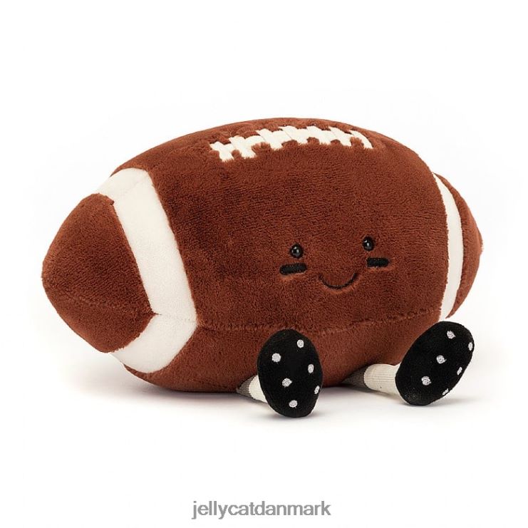 legetøj LHVJ00108 underholdende sport amerikansk fodbold brun og hvid Jellycat