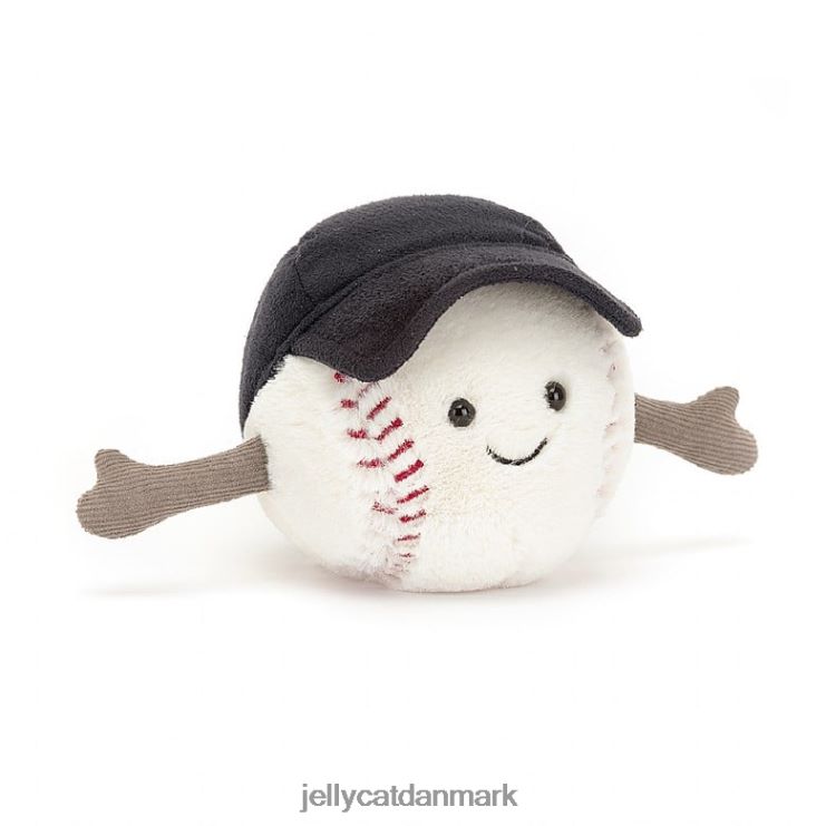 legetøj LHVJ0076 underholdende sportsbaseball hvid Jellycat