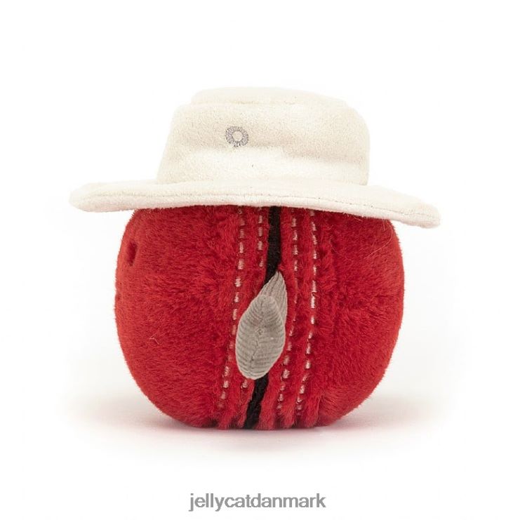 legetøj LHVJ0080 underholdende sports-cricketbold rød Jellycat
